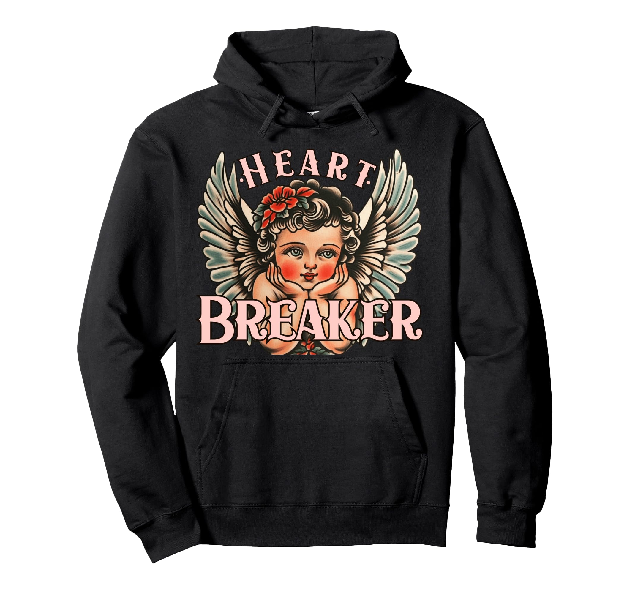 Valentines Heart Breaker Cupid Flash Hoodie - Fun Novelty Design Unisex - T-Shirt, Sweatshirt, Hoodie