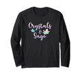 Crystals Sage Womens Spiritual Energy T-Shirt - Novelty Apparel Unisex - T-Shirt, Sweatshirt, Hoodie