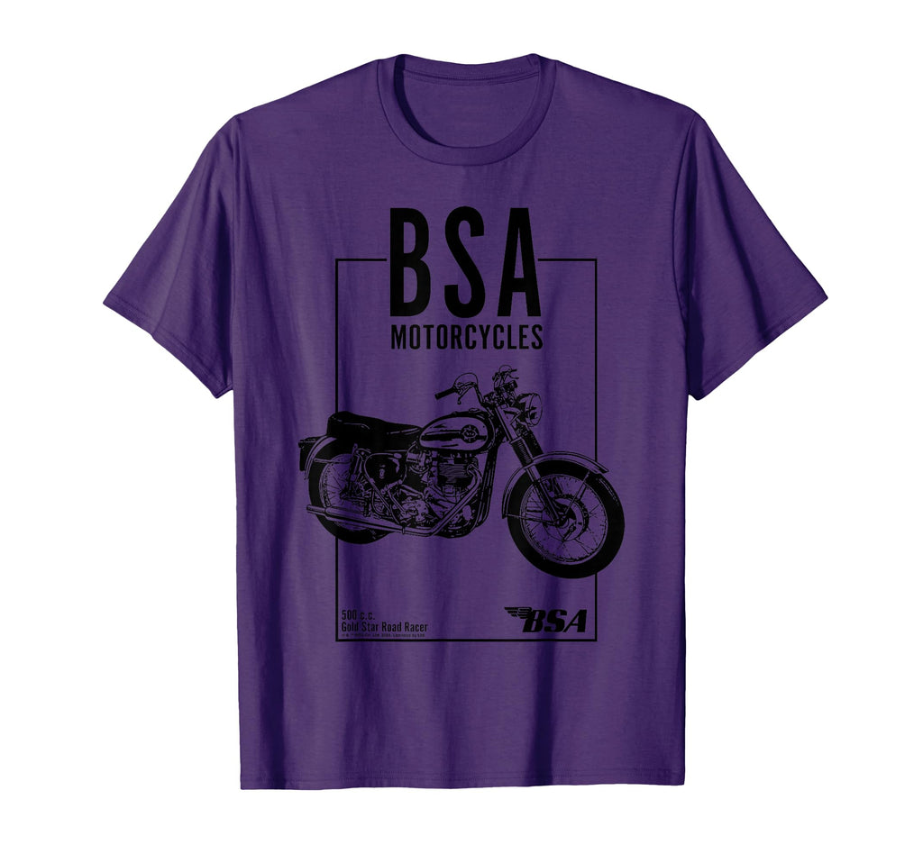 Bsa Motorcycles 500 Gold Star Road T-Shirt - Casual Everyday Wear Unisex - T-Shirt, Sweatshirt, Hoodie