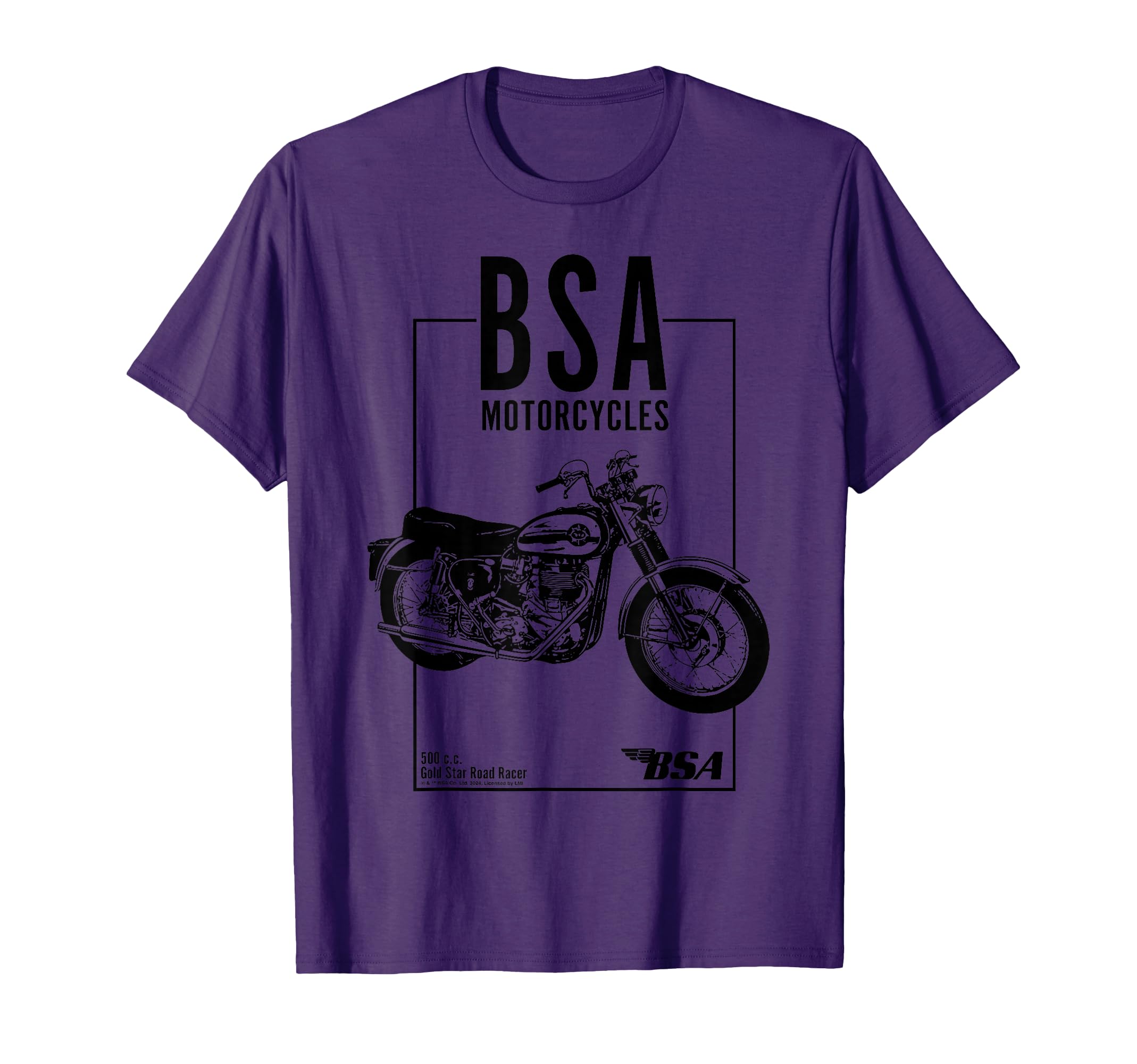 Bsa Motorcycles 500 Gold Star Road T-Shirt - Trendy Graphic for Adults - T-Shirt, Sweatshirt, Hoodie