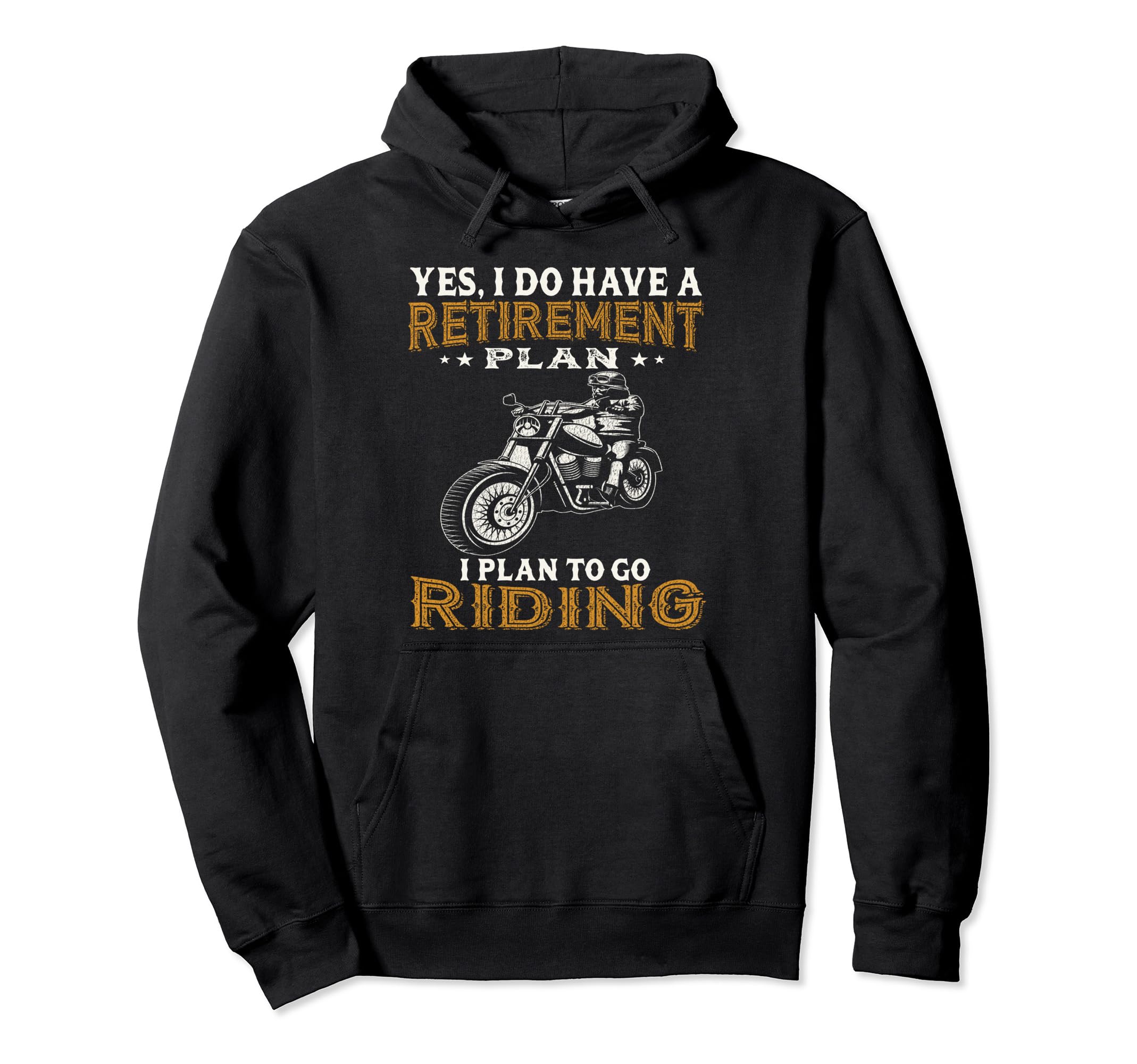 Retirement Plan To Go Riding Retired Hoodie - Minimalist Print Unisex - T-Shirt, Sweatshirt, Hoodie