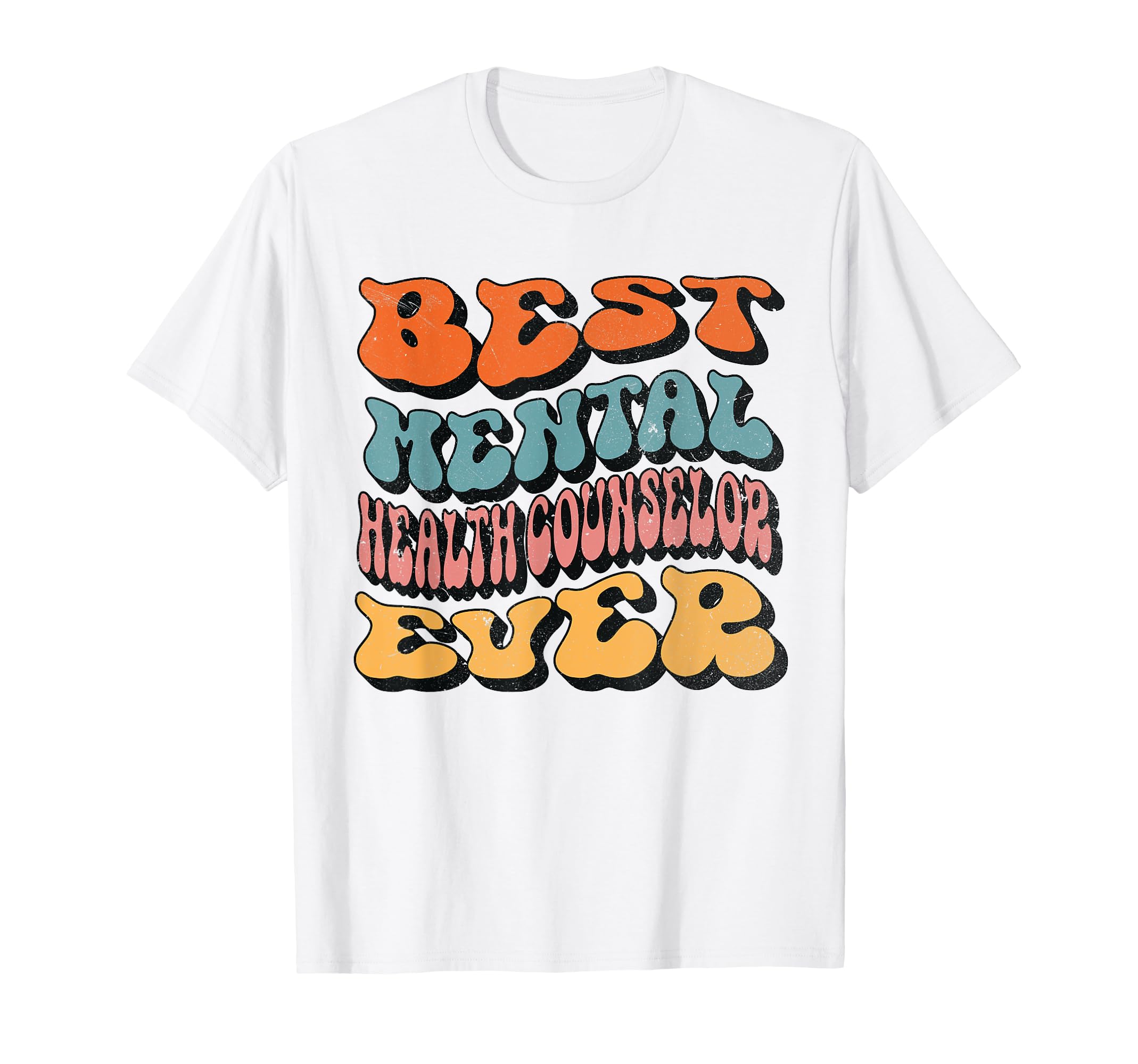 Mental Health Counselor Groovy Mental T-Shirt - Graphic Print for Adults - T-Shirt, Sweatshirt, Hoodie