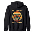 Antisocial Butterfly Gift Hoodie - Unique Graphic Unisex - T-Shirt, Sweatshirt, Hoodie