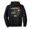 Born 1986 40Th Birthday Motorbike Hoodie - Aesthetic Graphic for Adults - T-Shirt, Sweatshirt, Hoodie