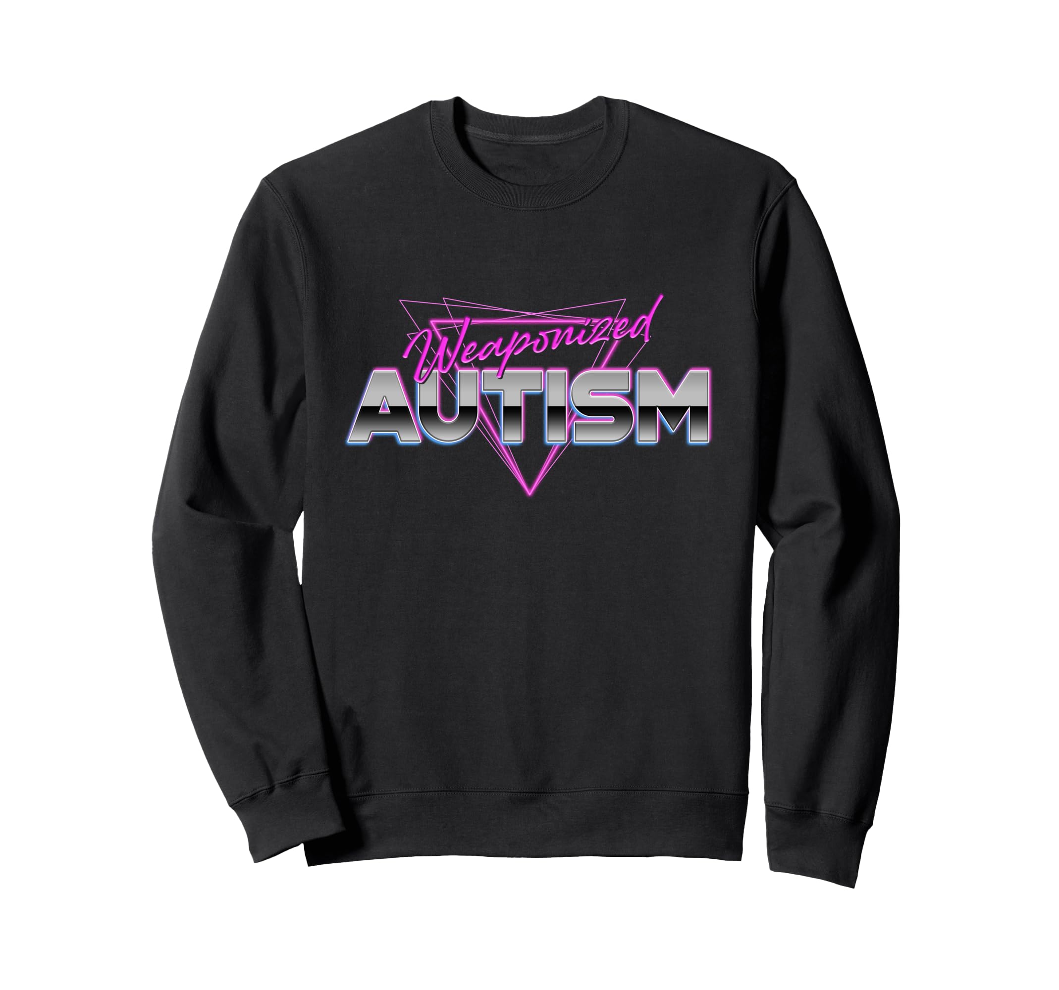 Autism Wave Typo Awareness Sweatshirt - Fun Novelty Design Men Women - T-Shirt, Sweatshirt, Hoodie