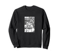 Motif Black And White Sweatshirt - Casual Everyday Wear Men Women - T-Shirt, Sweatshirt, Hoodie