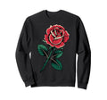Rose American Traditional Old School Sweatshirt - Trendy Graphic Men Women - T-Shirt, Sweatshirt, Hoodie