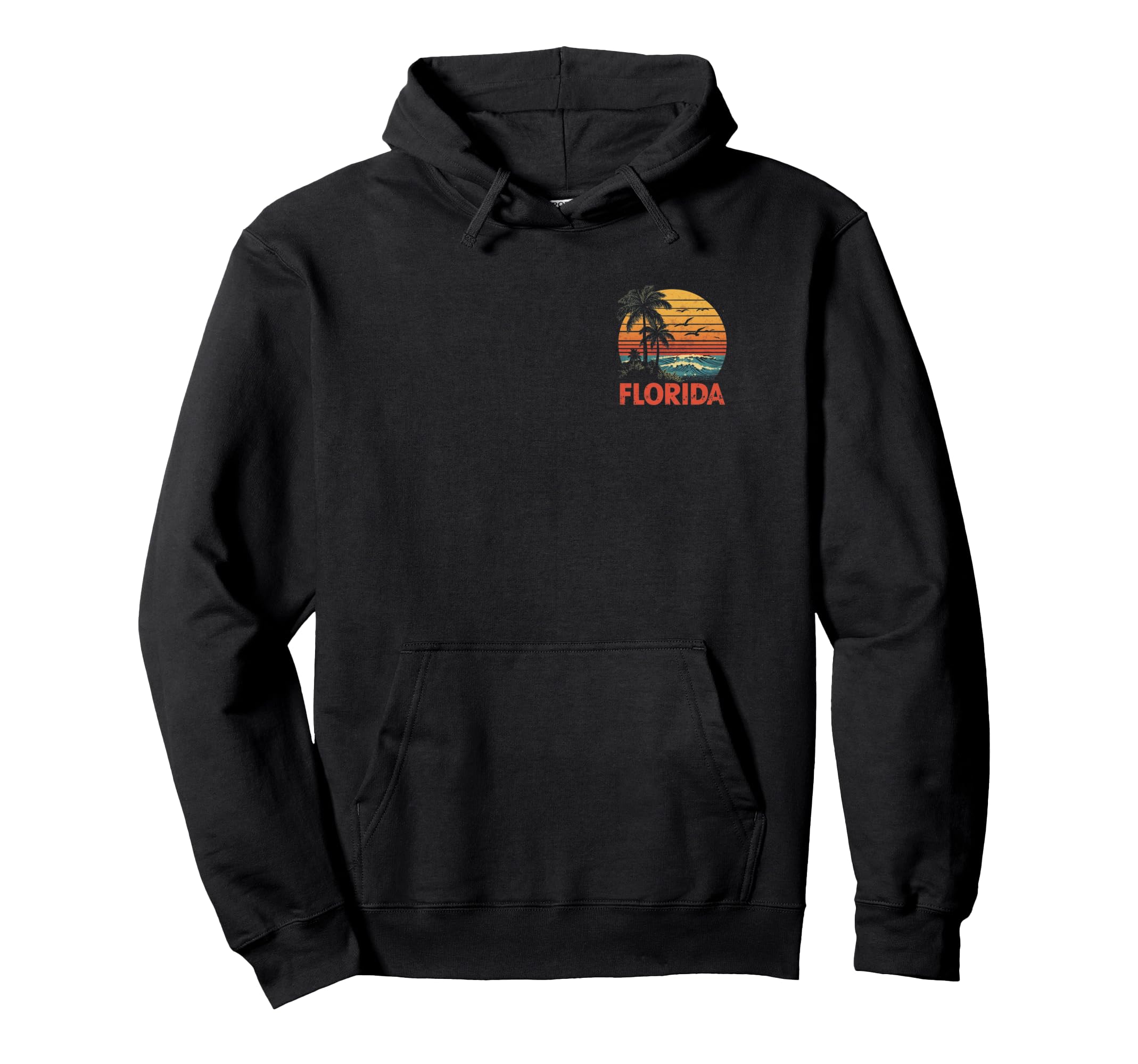 Florida Vacation Sunset 70S Hoodie - Graphic Print Unisex - T-Shirt, Sweatshirt, Hoodie