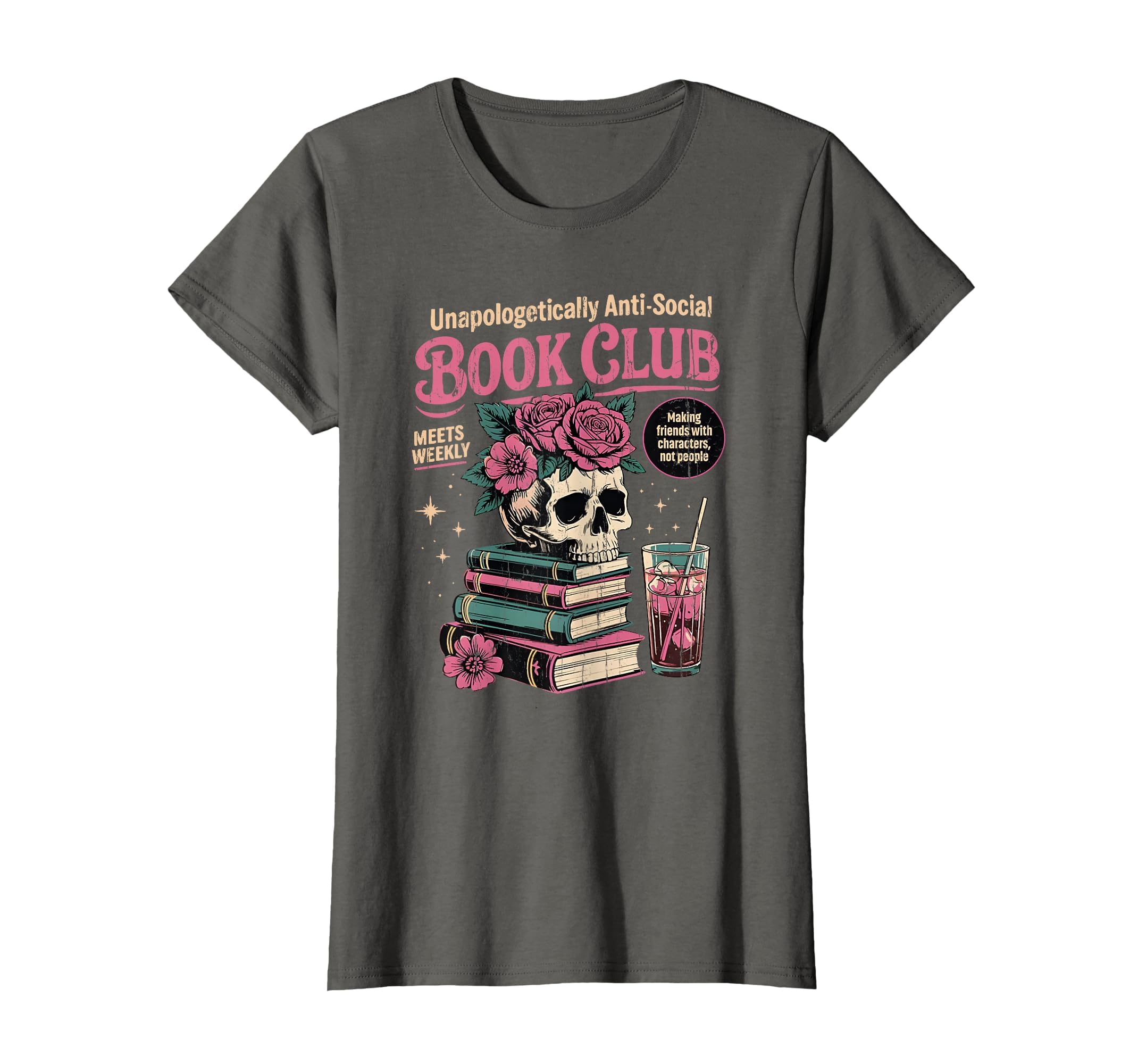 Unapologetically Anti Social Book Club T-Shirt - Novelty Apparel Unisex - T-Shirt, Sweatshirt, Hoodie