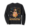 Boohaw Ghost Halloween Western Sweatshirt - Minimalist Print Men Women - T-Shirt, Sweatshirt, Hoodie