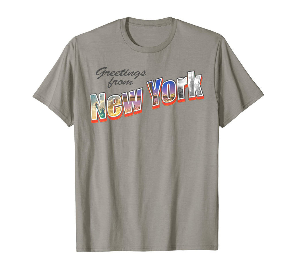 New York 50S Postcard T-Shirt - Custom Art Print for Adults - T-Shirt, Sweatshirt, Hoodie