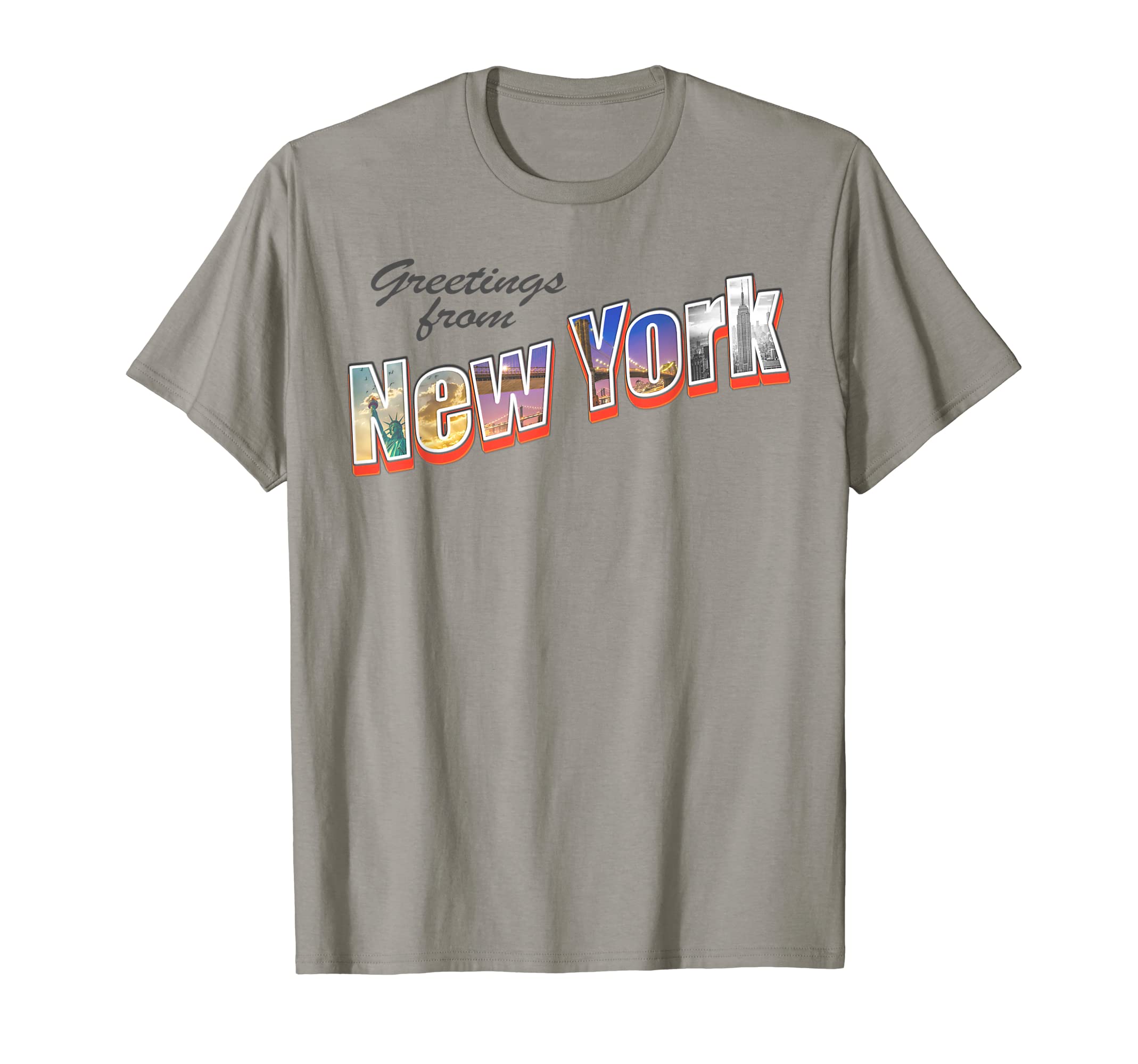 New York 50S Postcard T-Shirt - Custom Art Print for Adults - T-Shirt, Sweatshirt, Hoodie