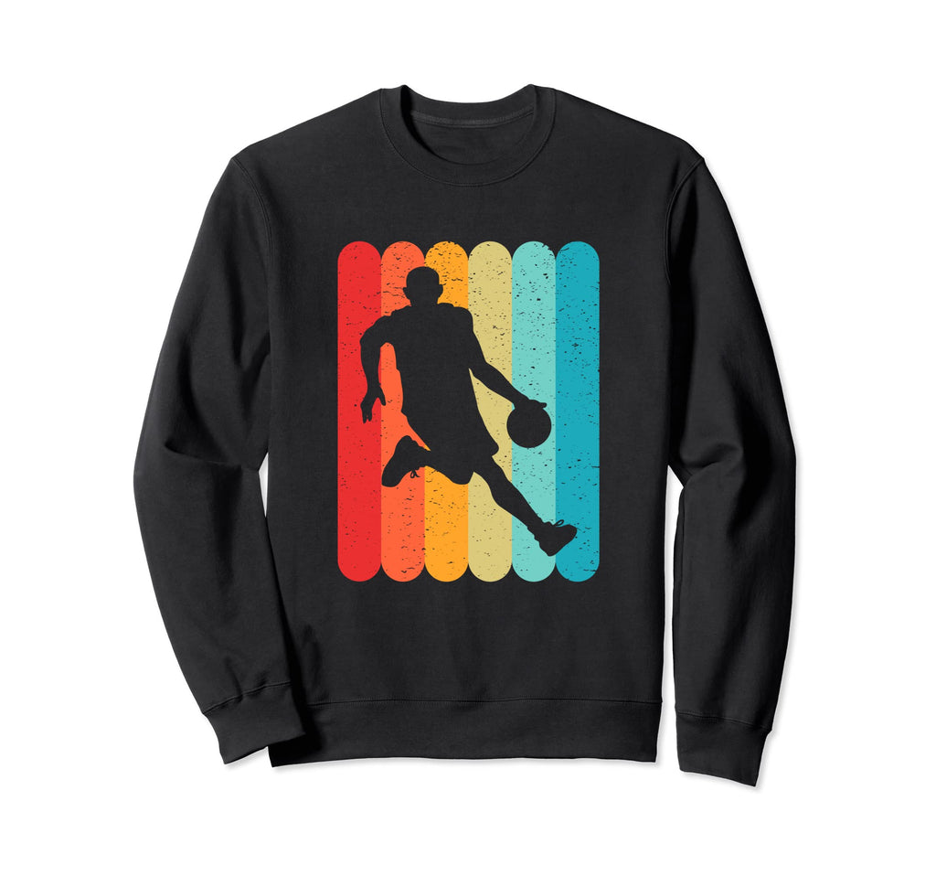 Basketball Player Silhouette Lines Sweatshirt - Custom Art Print Men Women - T-Shirt, Sweatshirt, Hoodie