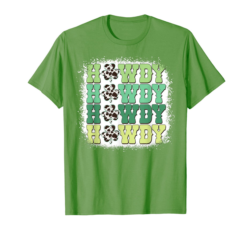 Howdy Shamrock Cow Pattern St Patricks T-Shirt - Trendy Graphic Men Women - T-Shirt, Sweatshirt, Hoodie