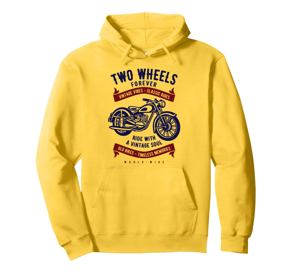 Two Wheels Forever Motorcycle Hoodie - Trendy Graphic for Adults - T-Shirt, Sweatshirt, Hoodie