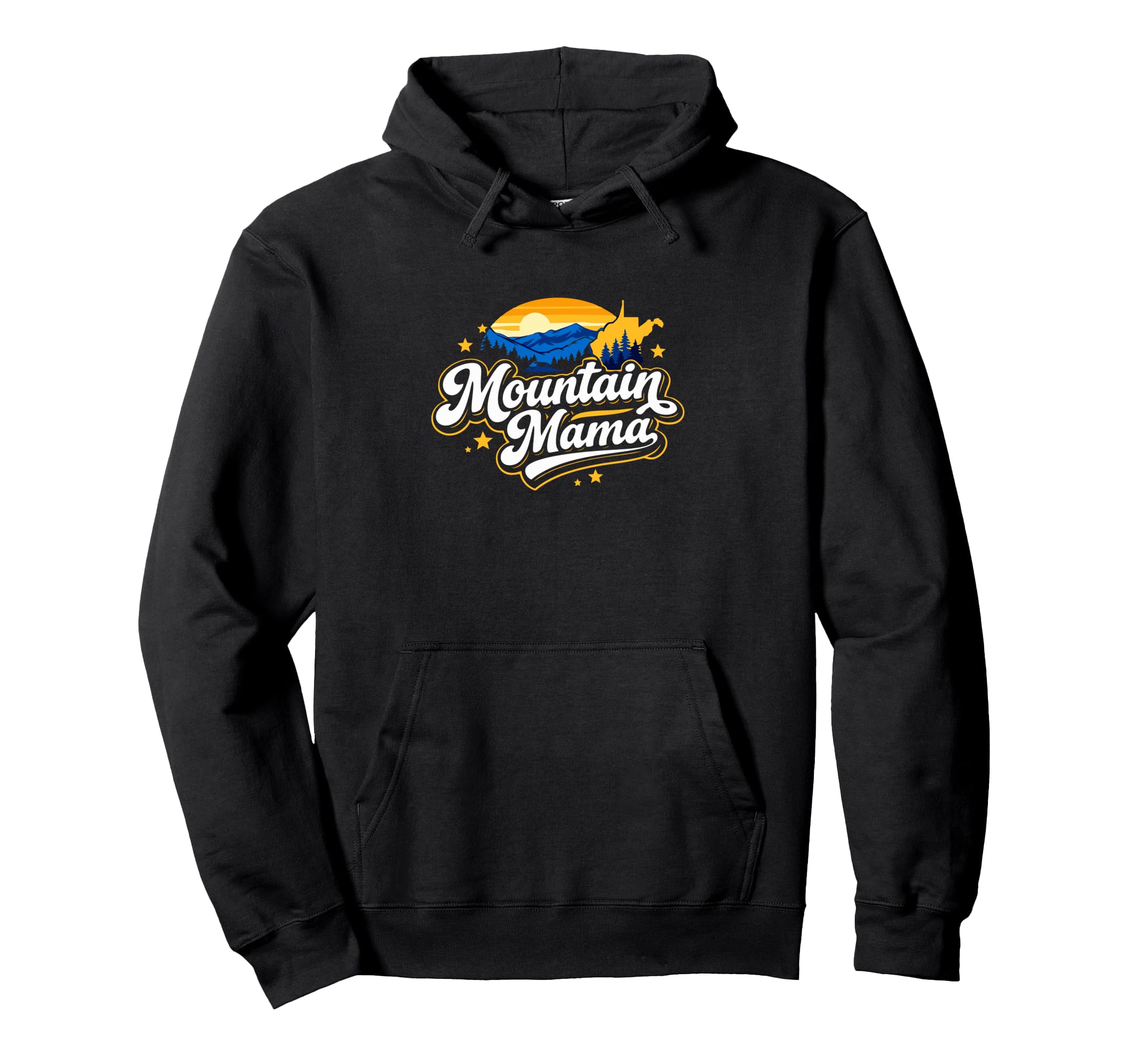 Mountain Mama West Virginia Mountain Hoodie - Aesthetic Graphic for Adults - T-Shirt, Sweatshirt, Hoodie