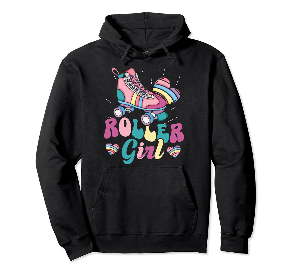 Roller Skater Skating 70S 80S 90S Hoodie - Novelty Apparel for Adults - T-Shirt, Sweatshirt, Hoodie