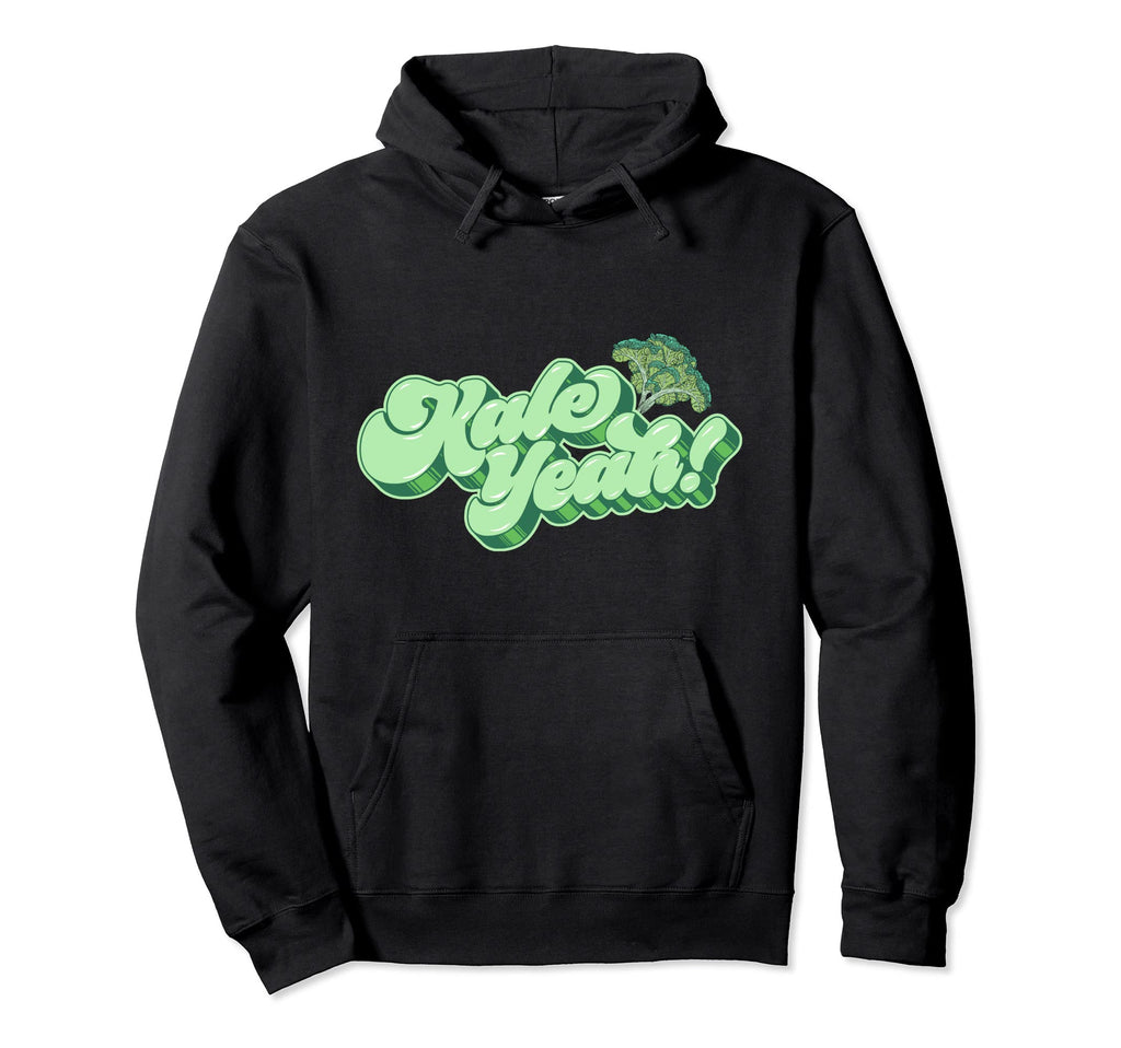 Kale Yeah Funny 70S Script Typography Hoodie - Aesthetic Graphic Men Women - T-Shirt, Sweatshirt, Hoodie