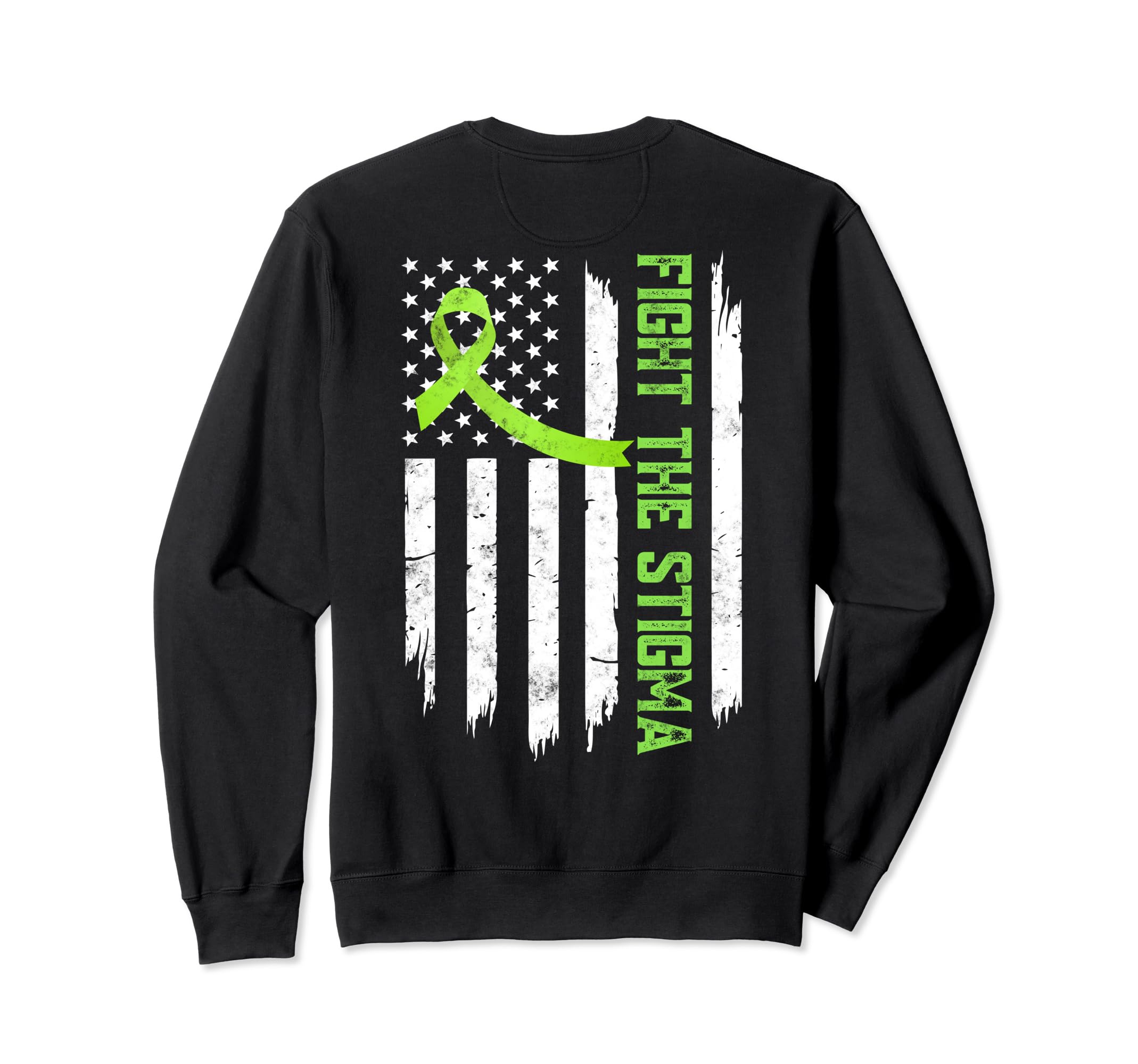 Fight Stigma American Flag Sweatshirt - Casual Everyday Wear for Adults - T-Shirt, Sweatshirt, Hoodie
