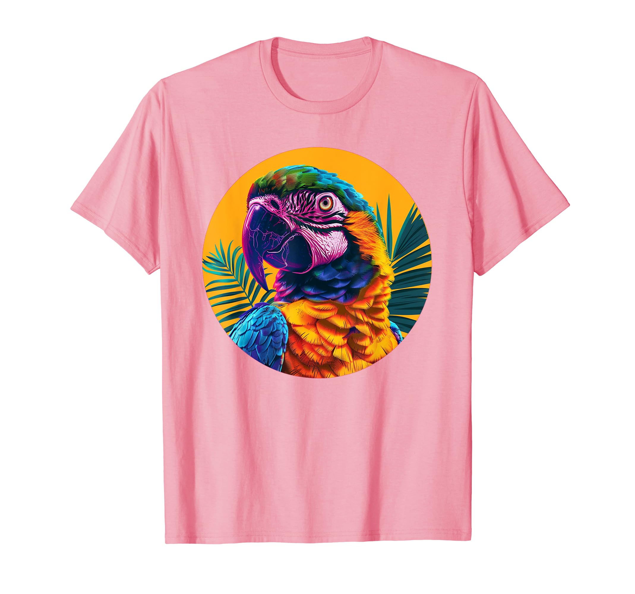 Parrot Vaporwave Aesthetic Synthwave T-Shirt - Novelty Apparel for Adults - T-Shirt, Sweatshirt, Hoodie