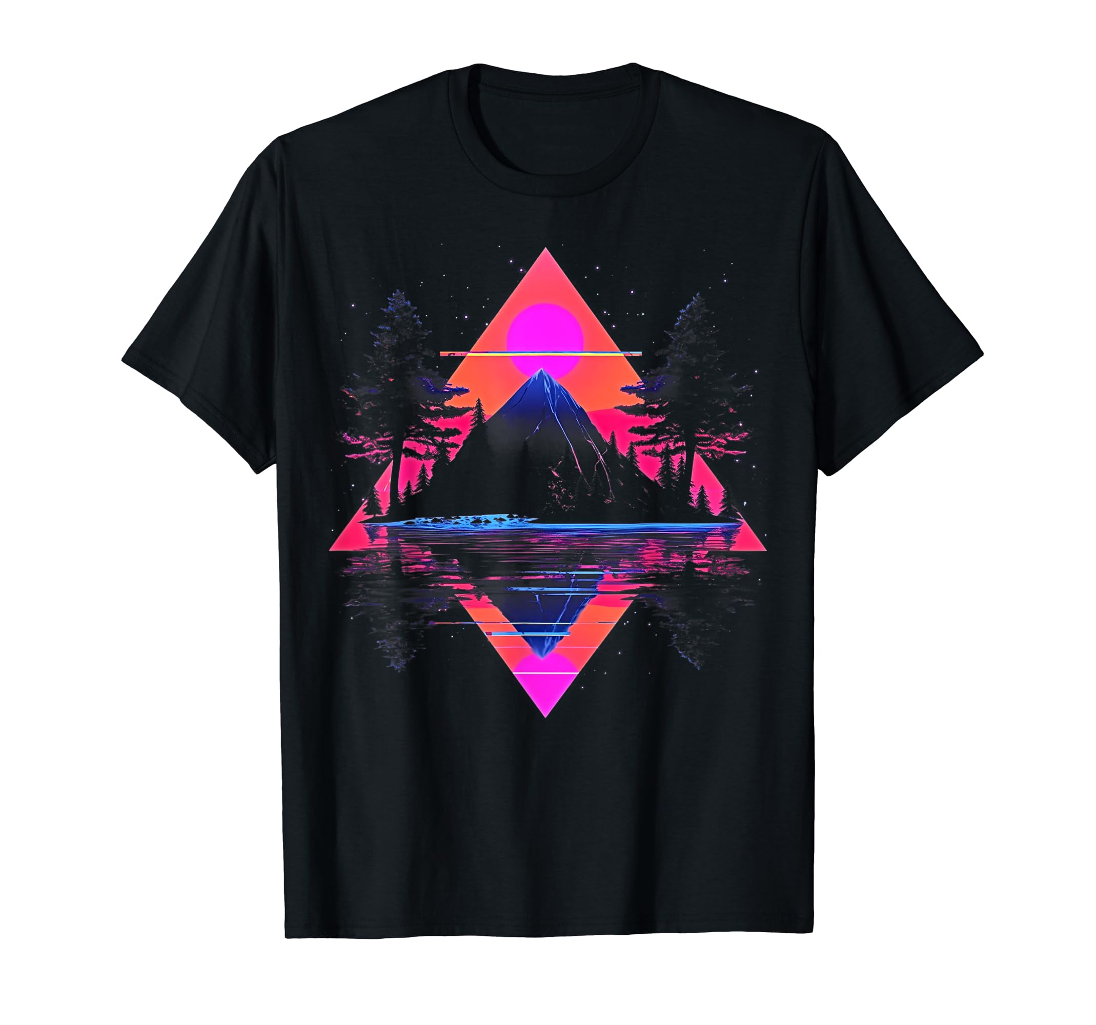 Synthwave Buddha Alien Cyberpunk 80S T-Shirt - Fun Novelty Design Unisex - T-Shirt, Sweatshirt, Hoodie