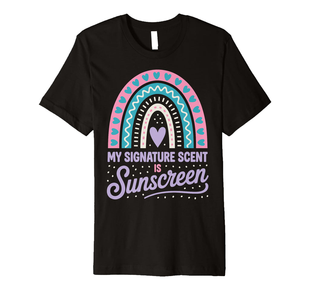 My Signature Scent Is Sunscreen T-Shirt - Minimalist Print for Adults - T-Shirt, Sweatshirt, Hoodie