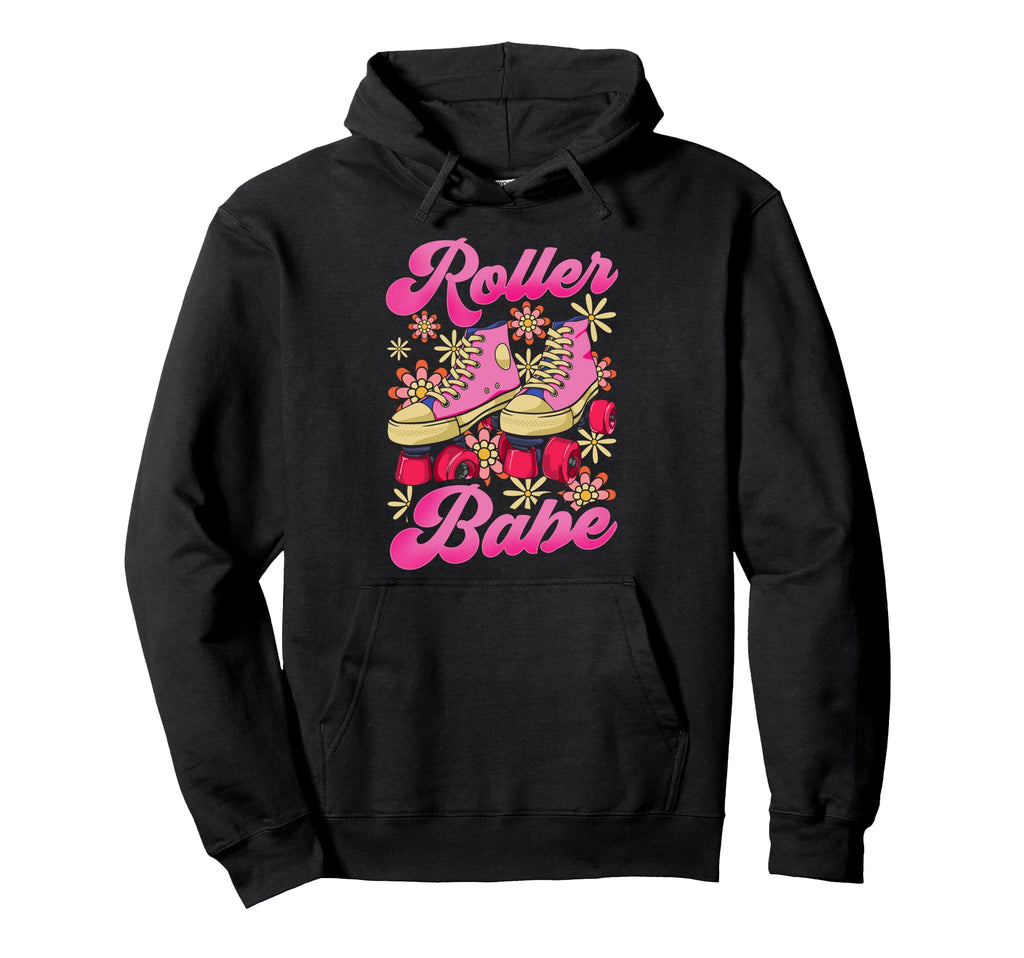 Roller Skating Skate 1970S Roller Babe Hoodie - Casual Everyday Wear Unisex - T-Shirt, Sweatshirt, Hoodie