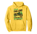 Challenge Motorcycle Race Distressed Hoodie - Streetwear Style Men Women - T-Shirt, Sweatshirt, Hoodie