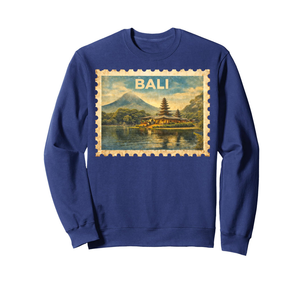 Bali Travel Stamp Art Sweatshirt - Trendy Graphic Men Women - T-Shirt, Sweatshirt, Hoodie