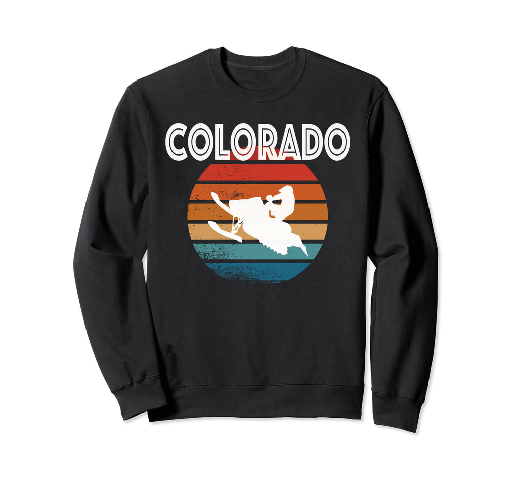 Colorado Co Snowmobile 70S Distressed Sweatshirt - Minimalist Print Unisex - T-Shirt, Sweatshirt, Hoodie