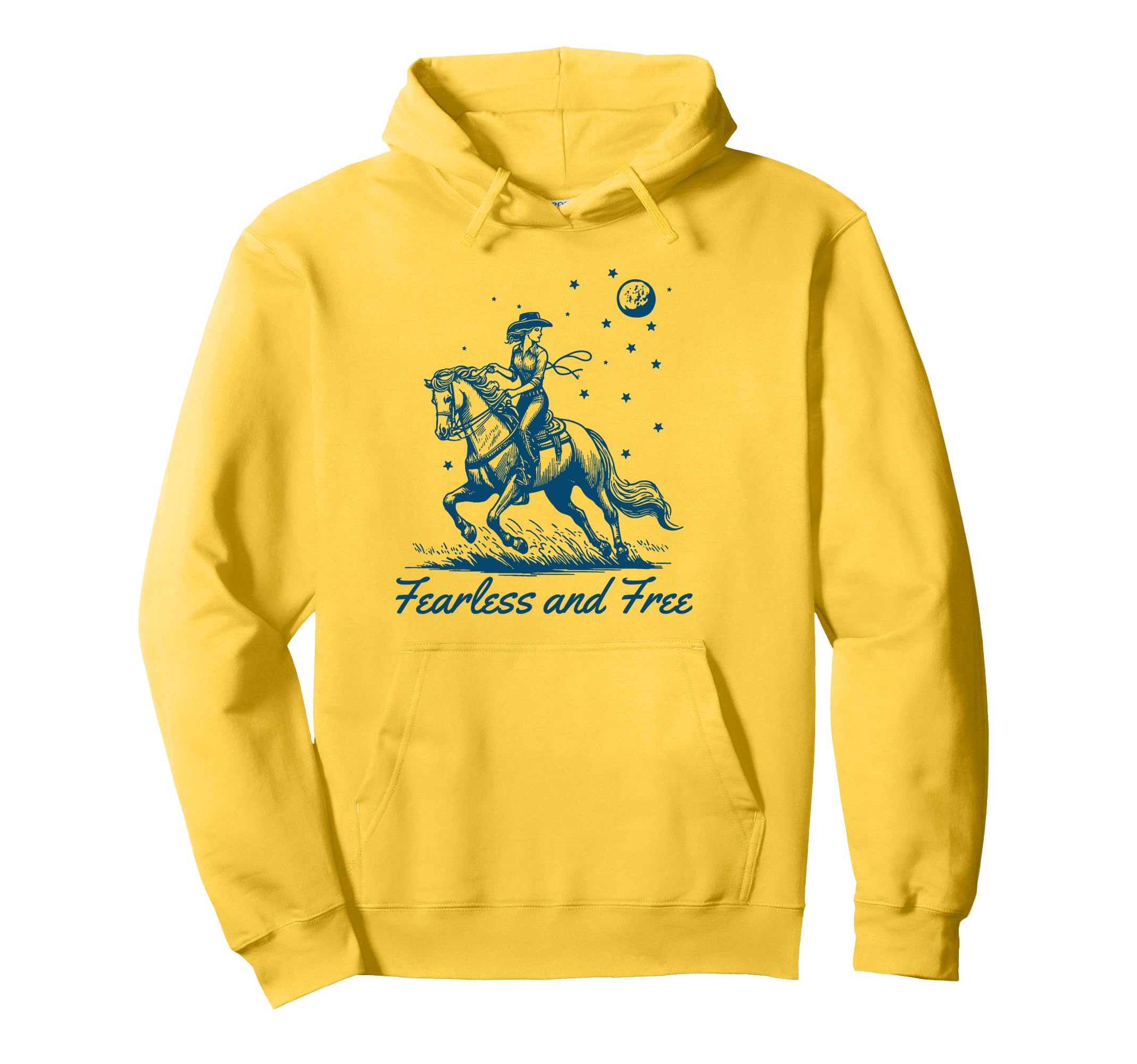 Cowgirl Western Fearless And Free Boho Hoodie - Graphic Print Men Women - T-Shirt, Sweatshirt, Hoodie