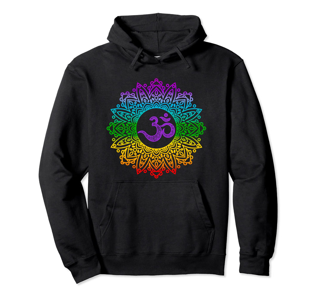 Mandala Chakra Colors Yoga Zen Hoodie - Unique Graphic for Adults - T-Shirt, Sweatshirt, Hoodie