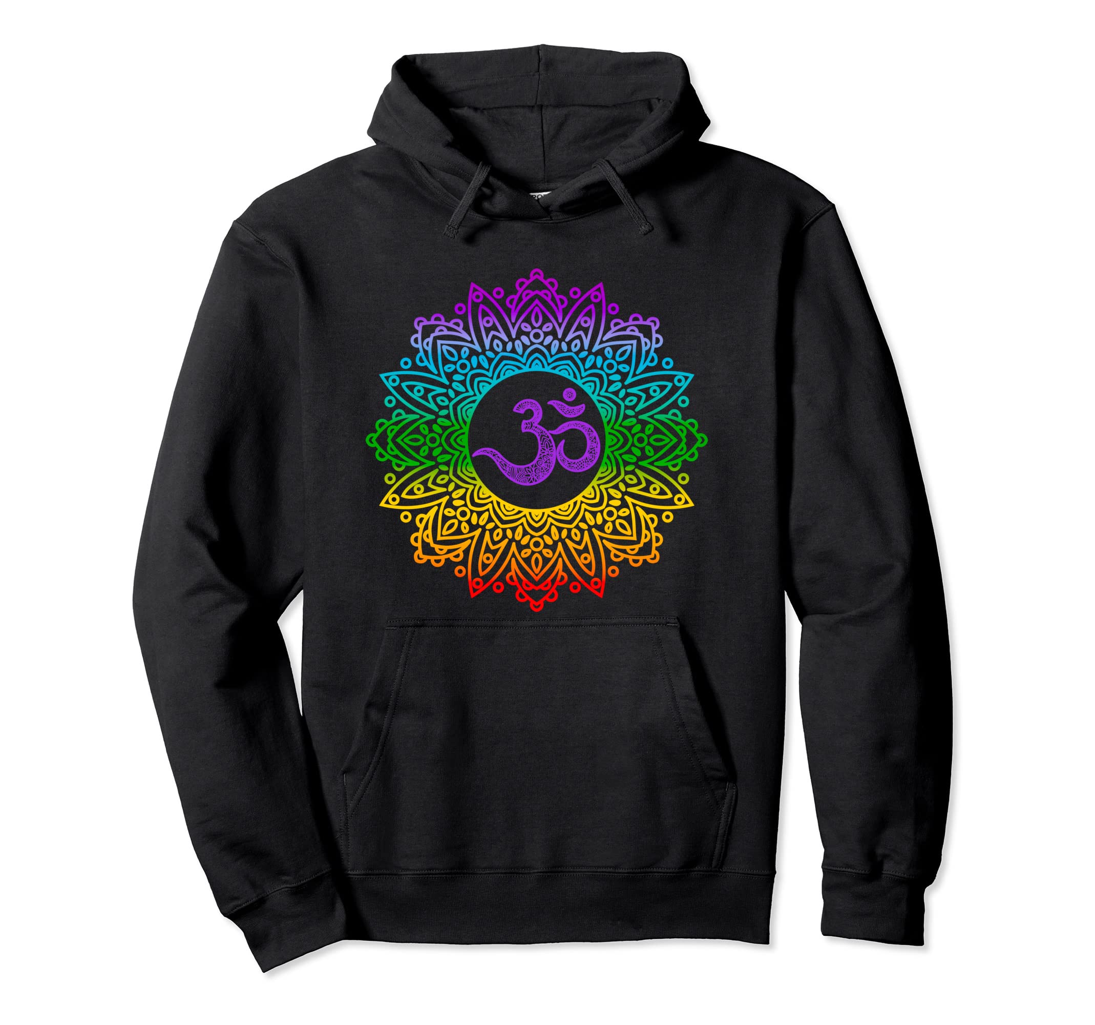 Mandala Chakra Colors Yoga Zen Hoodie - Unique Graphic for Adults - T-Shirt, Sweatshirt, Hoodie
