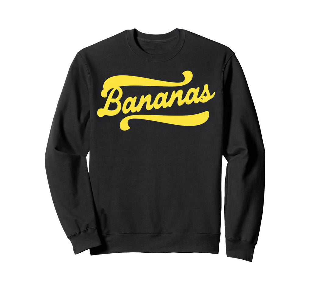 Playful Bananas Typography Sweatshirt - Minimalist Print for Adults - T-Shirt, Sweatshirt, Hoodie
