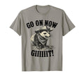 Go Now Git Western Country Possum T-Shirt - Minimalist Print for Adults - T-Shirt, Sweatshirt, Hoodie