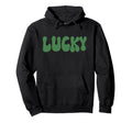 Lucky Groovy Green St Patricks Day Hoodie - Graphic Print for Adults - T-Shirt, Sweatshirt, Hoodie