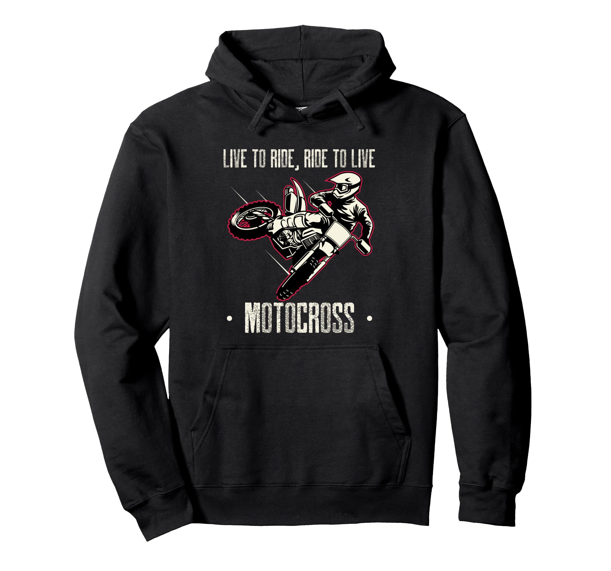 Motocross Dirt Bike Racing Biker Hoodie - Aesthetic Graphic for Adults - T-Shirt, Sweatshirt, Hoodie