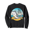 Shark Yoga Meditation Pun Sweatshirt - Aesthetic Graphic for Adults - T-Shirt, Sweatshirt, Hoodie