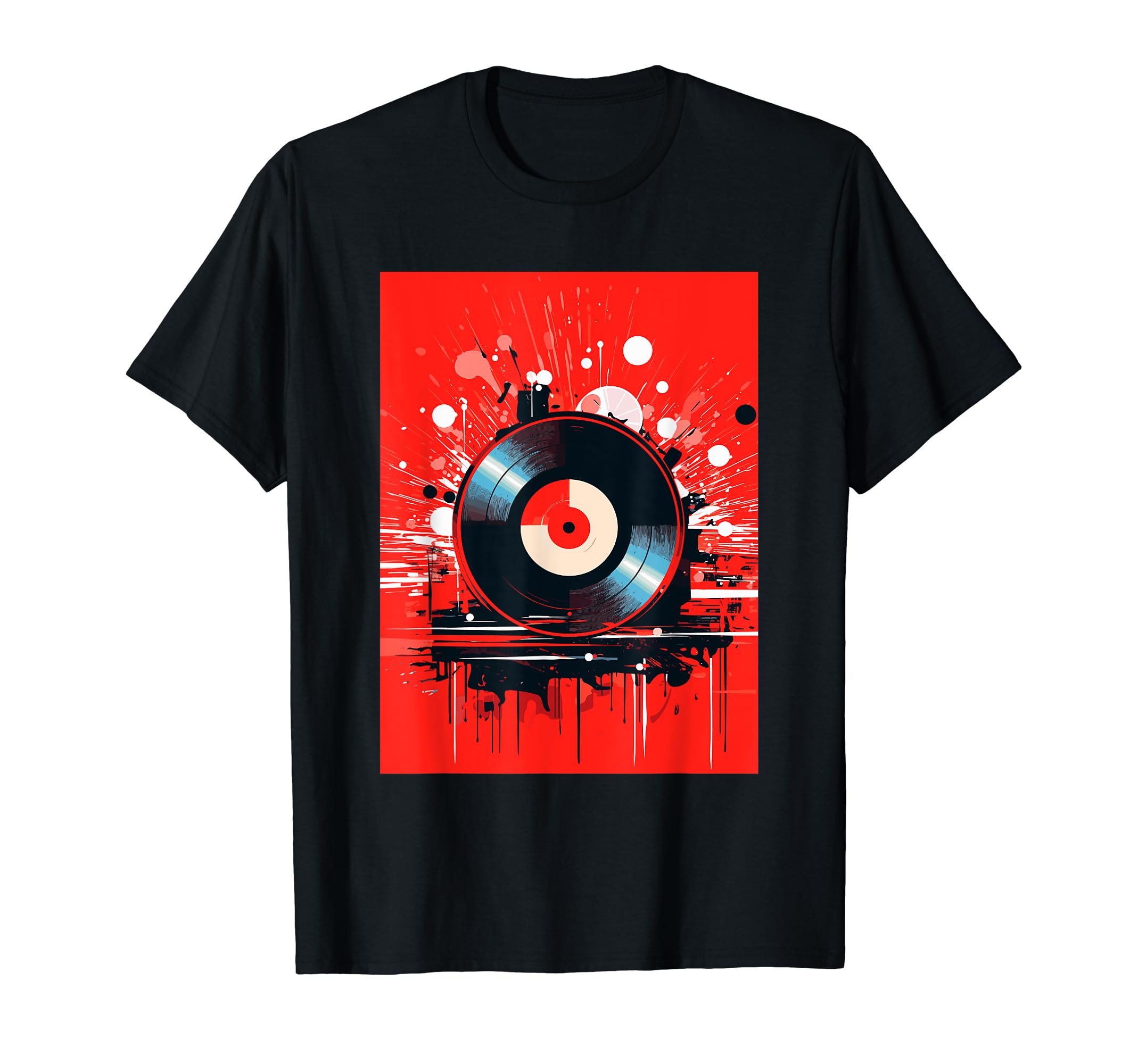Vinyl Record Player Dj Music T-Shirt - Aesthetic Graphic Men Women - T-Shirt, Sweatshirt, Hoodie