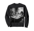 Funny Cats Playing Cards 70S Sweatshirt - Streetwear Style for Adults - T-Shirt, Sweatshirt, Hoodie
