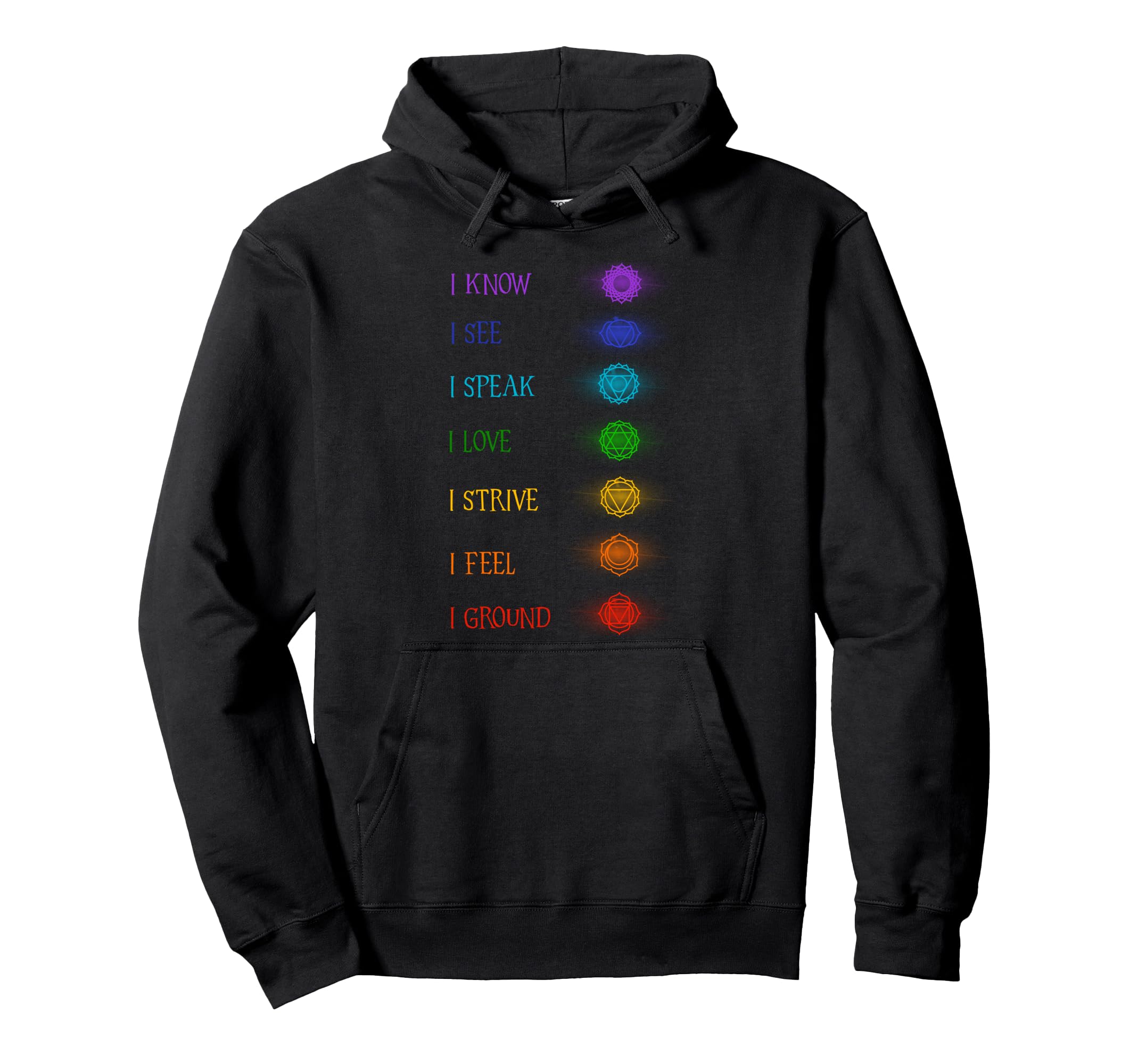 Chakras Yoga Meditation Zen Om Namaste Hoodie - Streetwear Style Men Women - T-Shirt, Sweatshirt, Hoodie