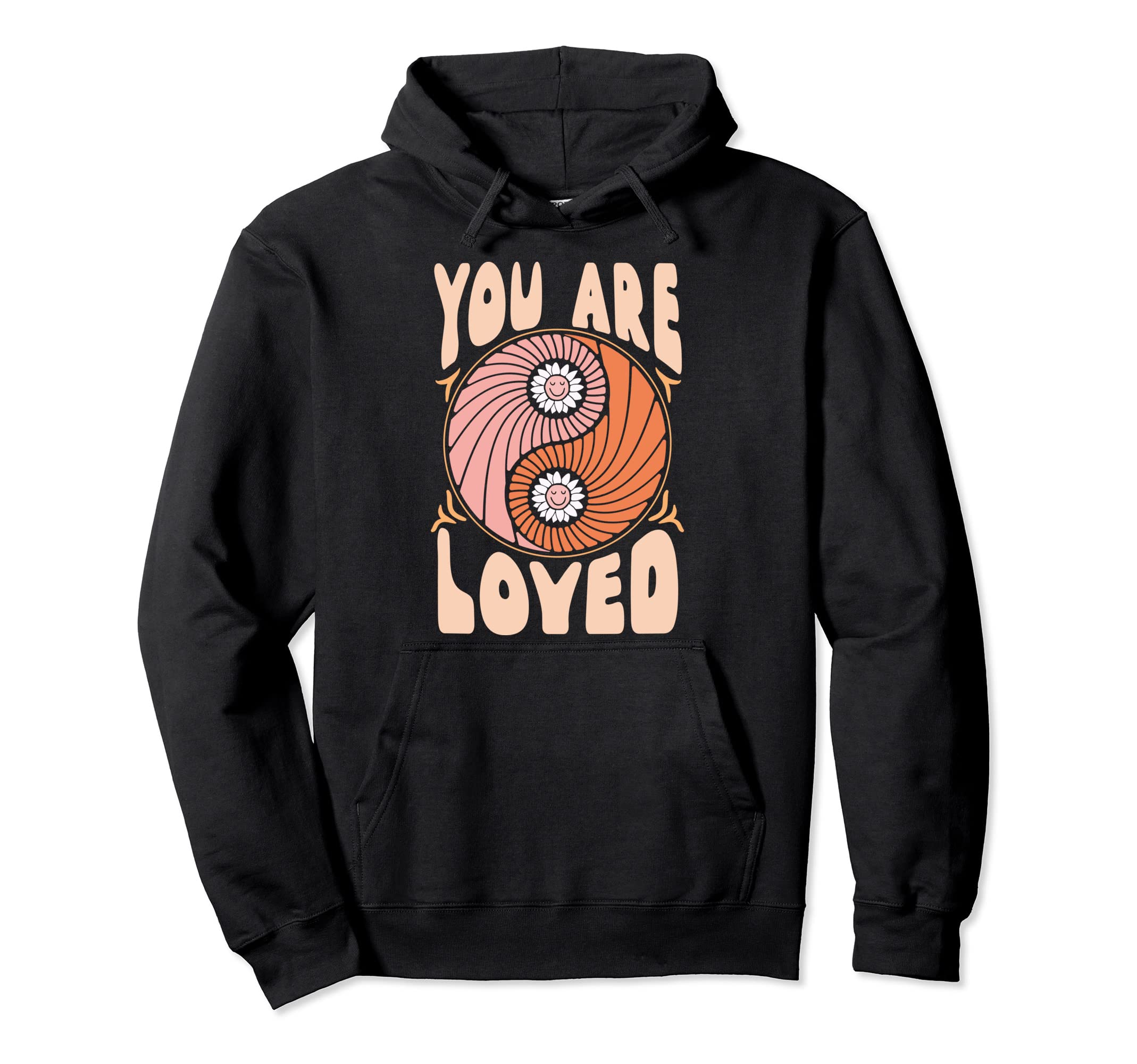Peace Love Sun Sunflower You Are Loved Hoodie - Streetwear Style for Adults - T-Shirt, Sweatshirt, Hoodie