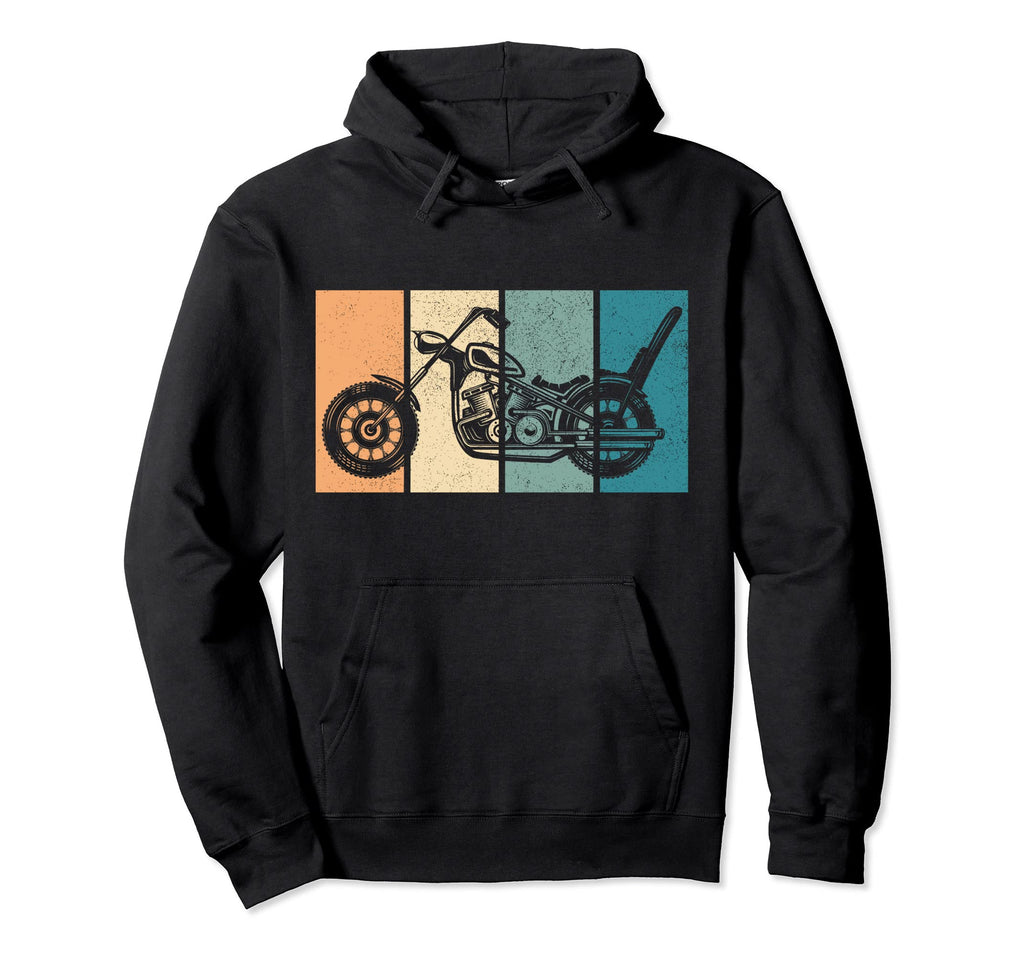 Motorcycle Chopper Bikers Hoodie - Minimalist Print Unisex - T-Shirt, Sweatshirt, Hoodie