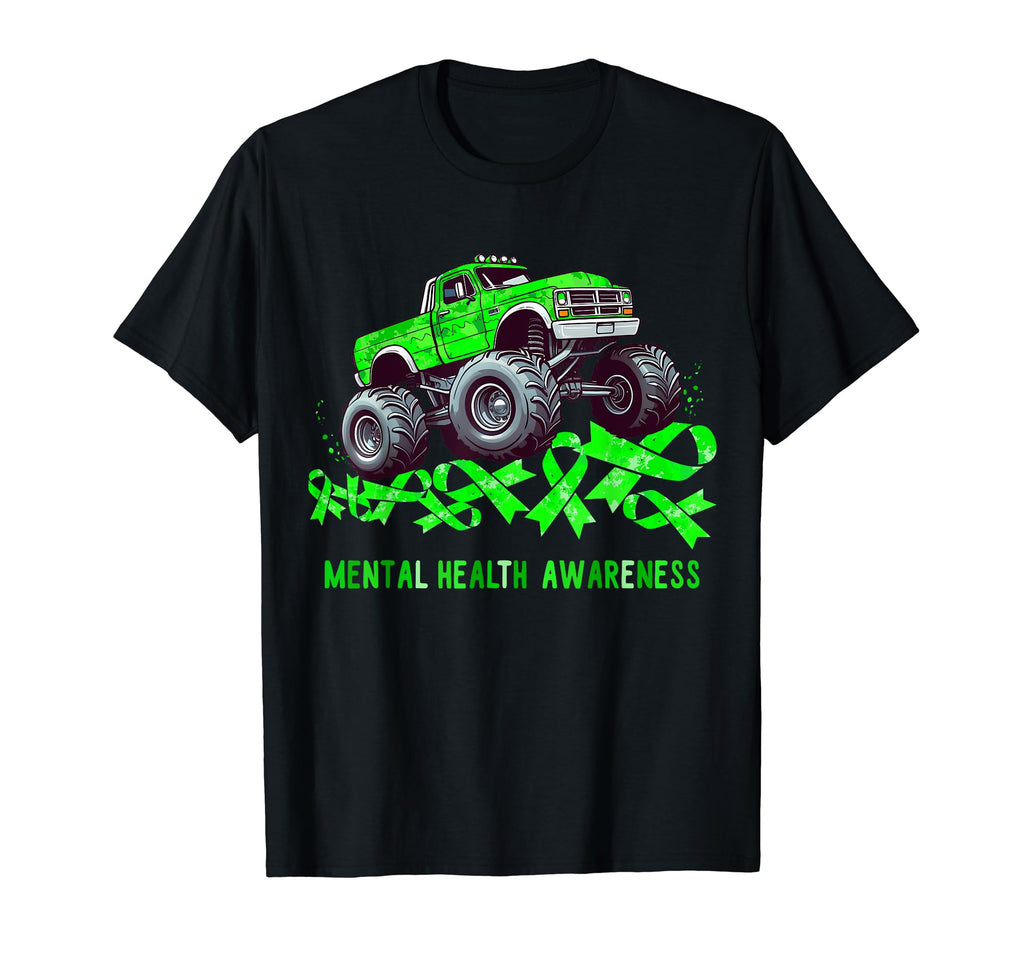 Monster Truck Drives Over Ribbon T-Shirt - Casual Everyday Wear for Adults - T-Shirt, Sweatshirt, Hoodie