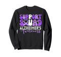 Support Squad Alzheimers Alzheimers Sweatshirt - Aesthetic Graphic Unisex - T-Shirt, Sweatshirt, Hoodie