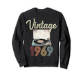 1969 Vinyl Record Player 55Th Sweatshirt - Aesthetic Graphic for Adults - T-Shirt, Sweatshirt, Hoodie