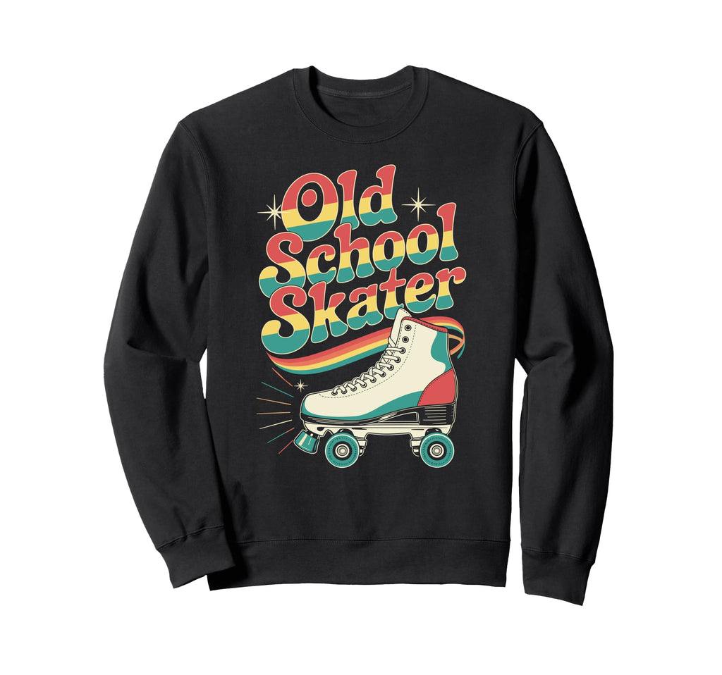 Oldschool Skater Roller Derby Sweatshirt - Fun Novelty Design Unisex - T-Shirt, Sweatshirt, Hoodie