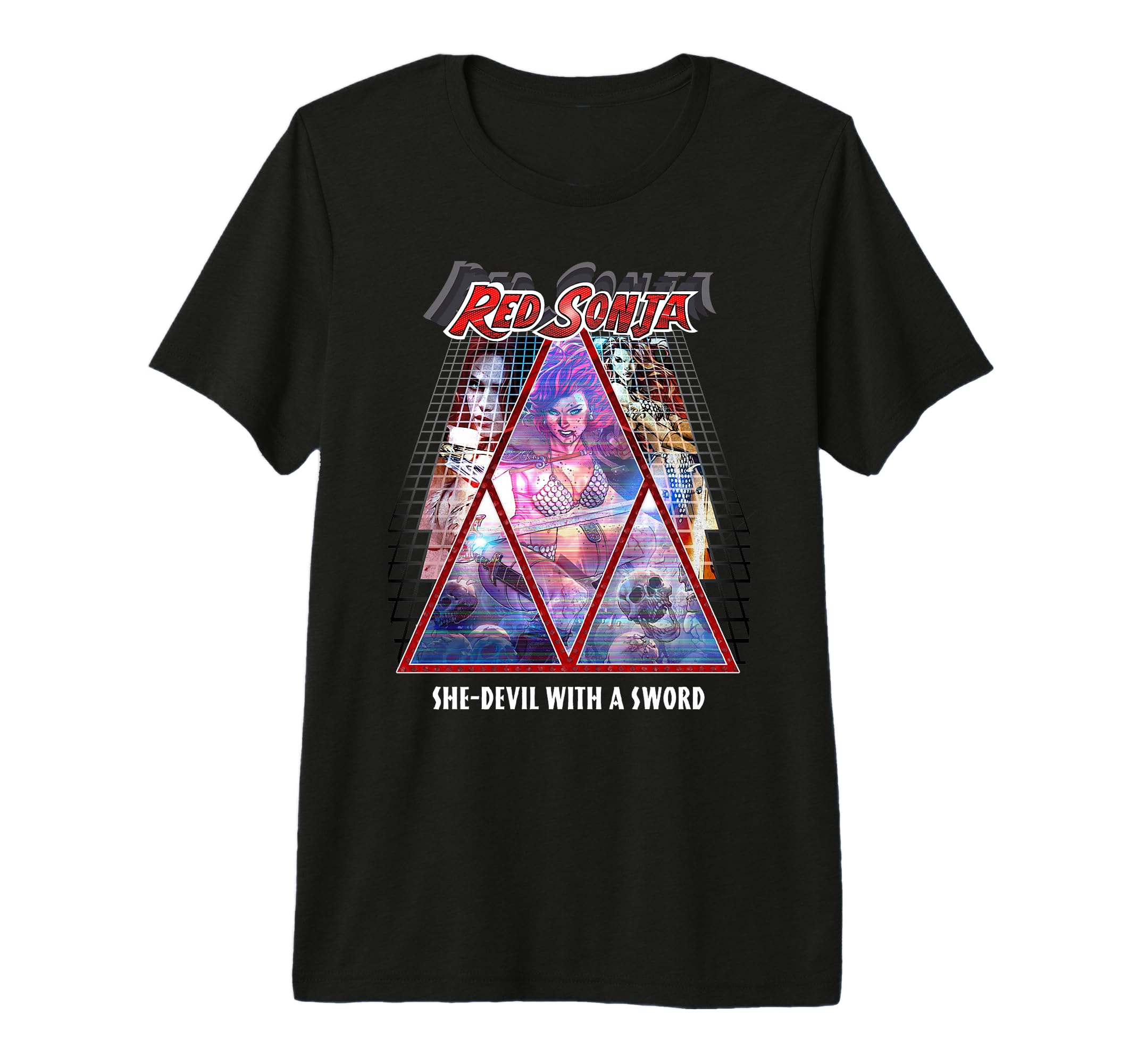 Red Sonja Synthwave Redhead Epic T-Shirt - Streetwear Style Unisex - T-Shirt, Sweatshirt, Hoodie