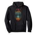 Phases Moon 60S 70S Vibe Tree Life Hoodie - Novelty Apparel Men Women - T-Shirt, Sweatshirt, Hoodie