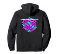 Puzzle Cube Video Glitch 80S Retrowave Hoodie - Fun Novelty Design Unisex - T-Shirt, Sweatshirt, Hoodie